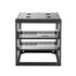 10U Open Frame Network Rack, 585 mm Depth, Wall Mounted or Floor Standing Server Rack, Heavy Duty 4 Post, with Vented Shelves & Mounting Hardware, Holds All Your Networking IT Equipment AV Gear