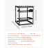12U Open Frame Network Rack, 585 mm Depth, Wall Mounted or Floor Standing Server Rack, Heavy Duty 4 Post, with Vented Shelves & Mounting Hardware, Holds All Your Networking IT Equipment AV Gear