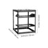 12U Open Frame Network Rack, 585 mm Depth, Wall Mounted or Floor Standing Server Rack, Heavy Duty 4 Post, with Vented Shelves & Mounting Hardware, Holds All Your Networking IT Equipment AV Gear