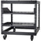 9U Open Frame Server Rack Adjustable Depth 4 Post Network Equipment Rack