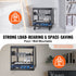 9U Open Frame Server Rack Adjustable Depth 4 Post Network Equipment Rack