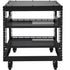 9U Open Frame Server Rack Adjustable Depth 4 Post Network Equipment Rack