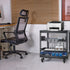 9U Open Frame Server Rack, 584.2 to 1016 mm Adjustable Depth, Free Standing or Wall Mount Network Server Rack with 360° Casters, Heavy Duty 4 Post Holds All Your Networking IT Equipment AV Gear