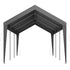 Carport Car Canopy 10 x 20 FT Heavy Duty Portable Car Shelter Tent Grey