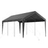 Carport Car Canopy 10 x 20 FT Heavy Duty Portable Car Shelter Tent Grey