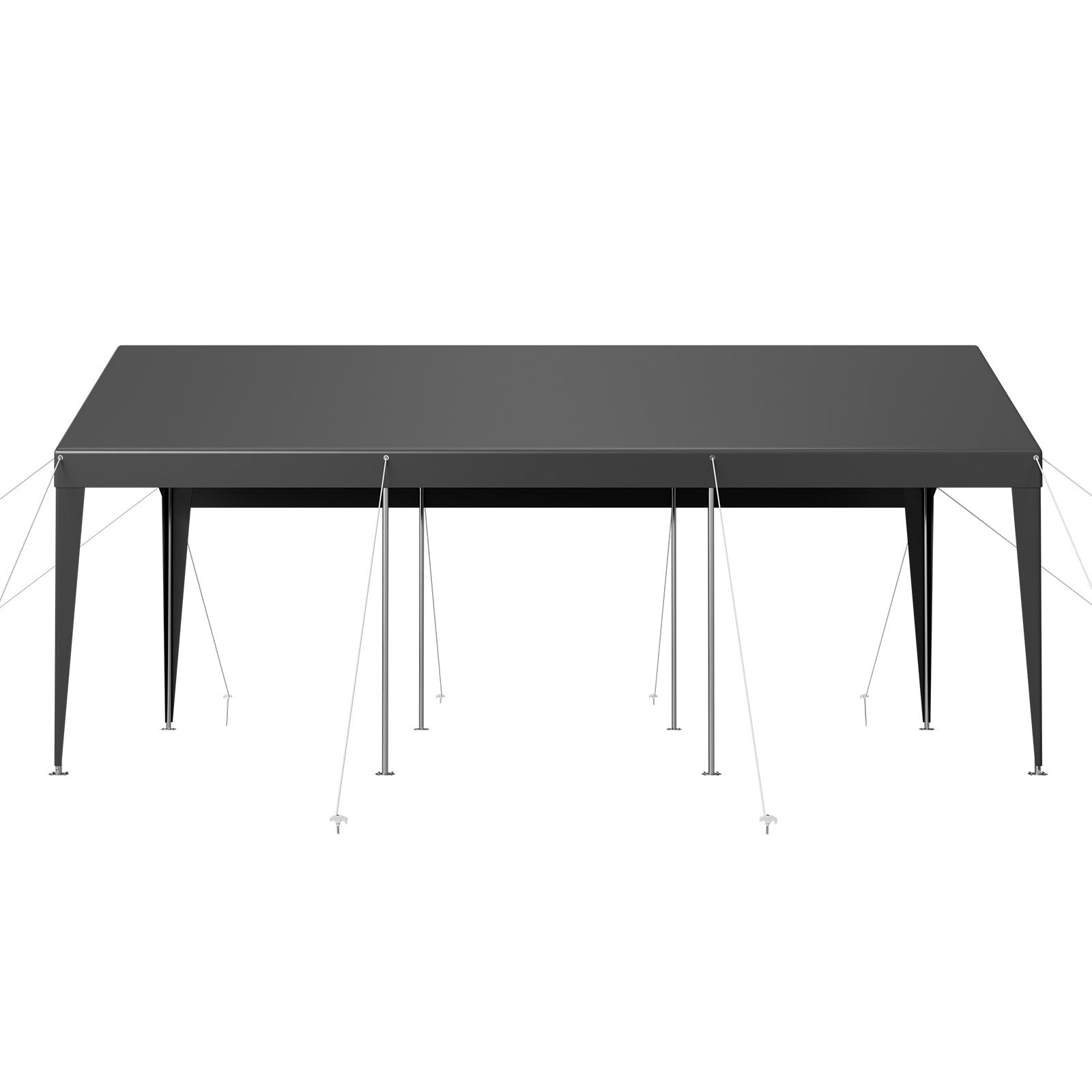 Carport Car Canopy 10 x 20 FT Heavy Duty Portable Car Shelter Tent Grey