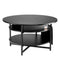 VEVOR Lift Top Coffee Table 35.3" Round Coffee Table for Living Room Black