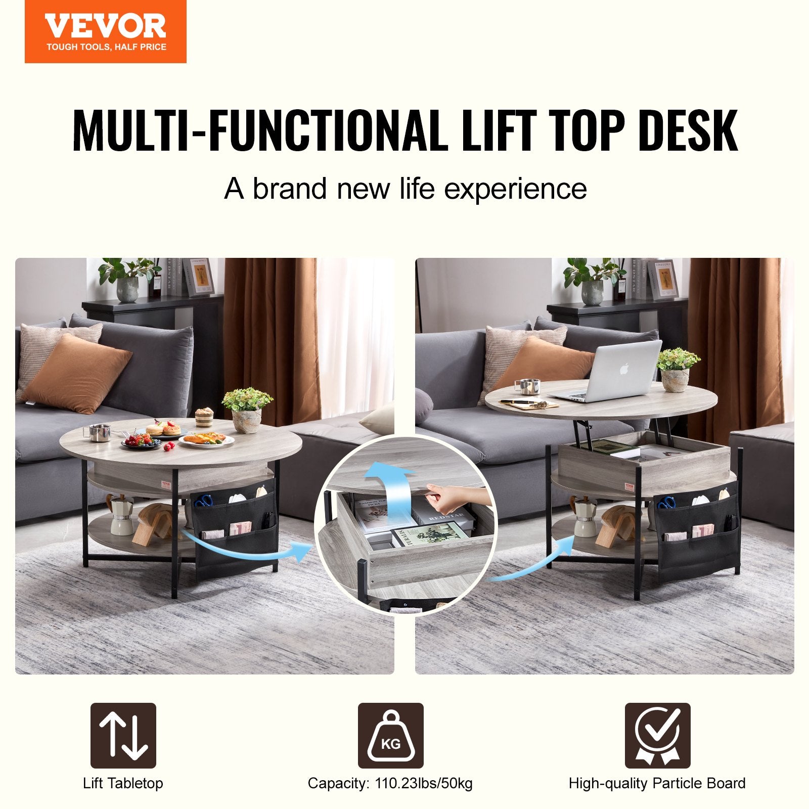 Lift Top Coffee Table 35.3