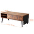 Lift Top Coffee Table 39.4 in Rectangle Coffee Table for Living Room Brown