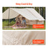3-5 Person Inflatable Camping Tent 4 Season Oxford Air Tent with Canopy