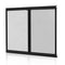 RV Screen Door Protector, 622.3 x 508 mm Door Grille, Easy to Install and Disassemble, Reinforced Breathable Protective Mesh, Aluminum Alloy Camper RV Entry Protector for Pet Protection, Black