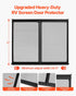 RV Screen Door Protector, 622.3 x 508 mm Door Grille, Easy to Install and Disassemble, Reinforced Breathable Protective Mesh, Aluminum Alloy Camper RV Entry Protector for Pet Protection, Black