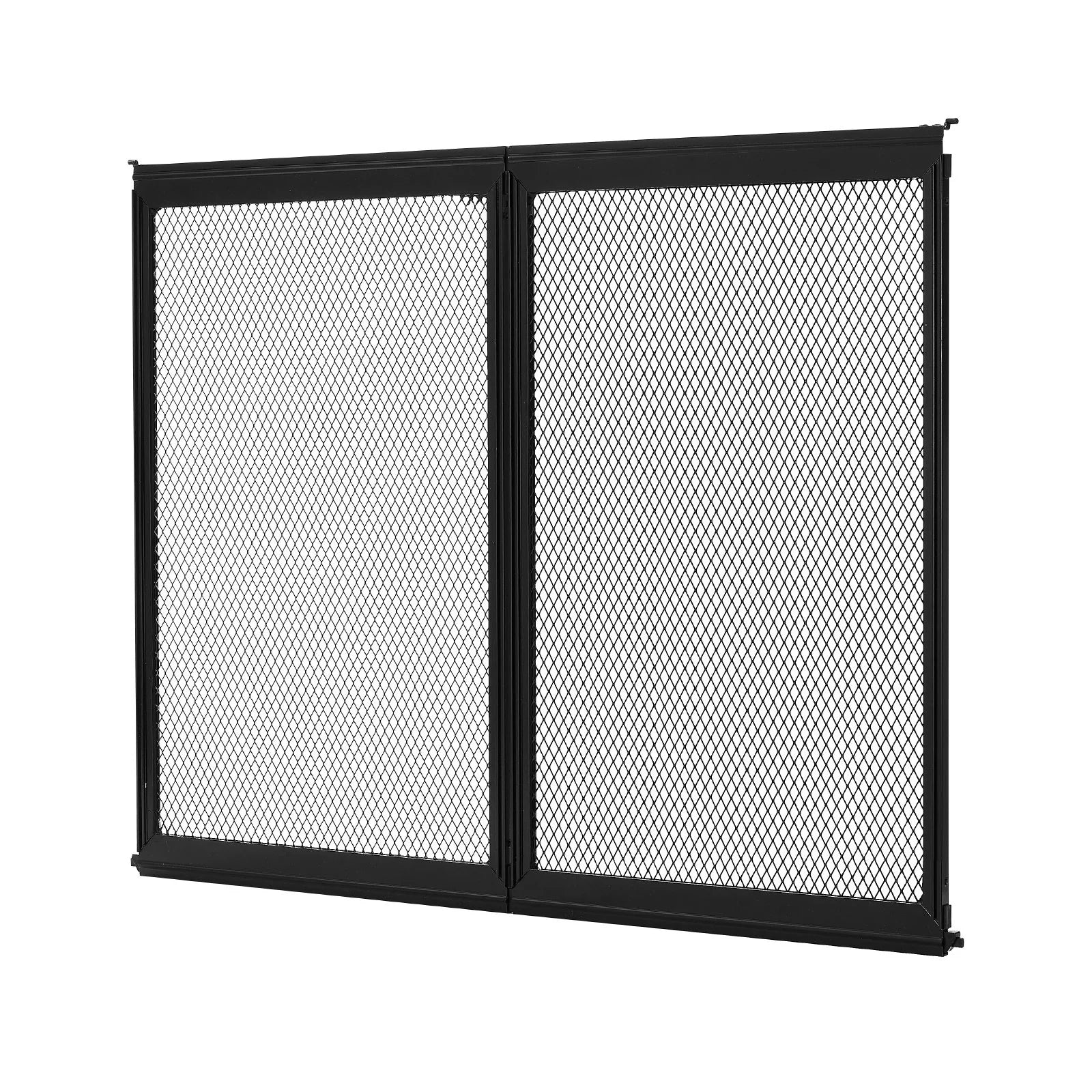 RV Screen Door Protector, 622.3 x 508 mm Door Grille, Easy to Install and Disassemble, Reinforced Breathable Protective Mesh, Aluminum Alloy Camper RV Entry Protector for Pet Protection, Black