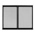 RV Screen Door Protector, 622.3 x 508 mm Door Grille, Easy to Install and Disassemble, Reinforced Breathable Protective Mesh, Aluminum Alloy Camper RV Entry Protector for Pet Protection, Black
