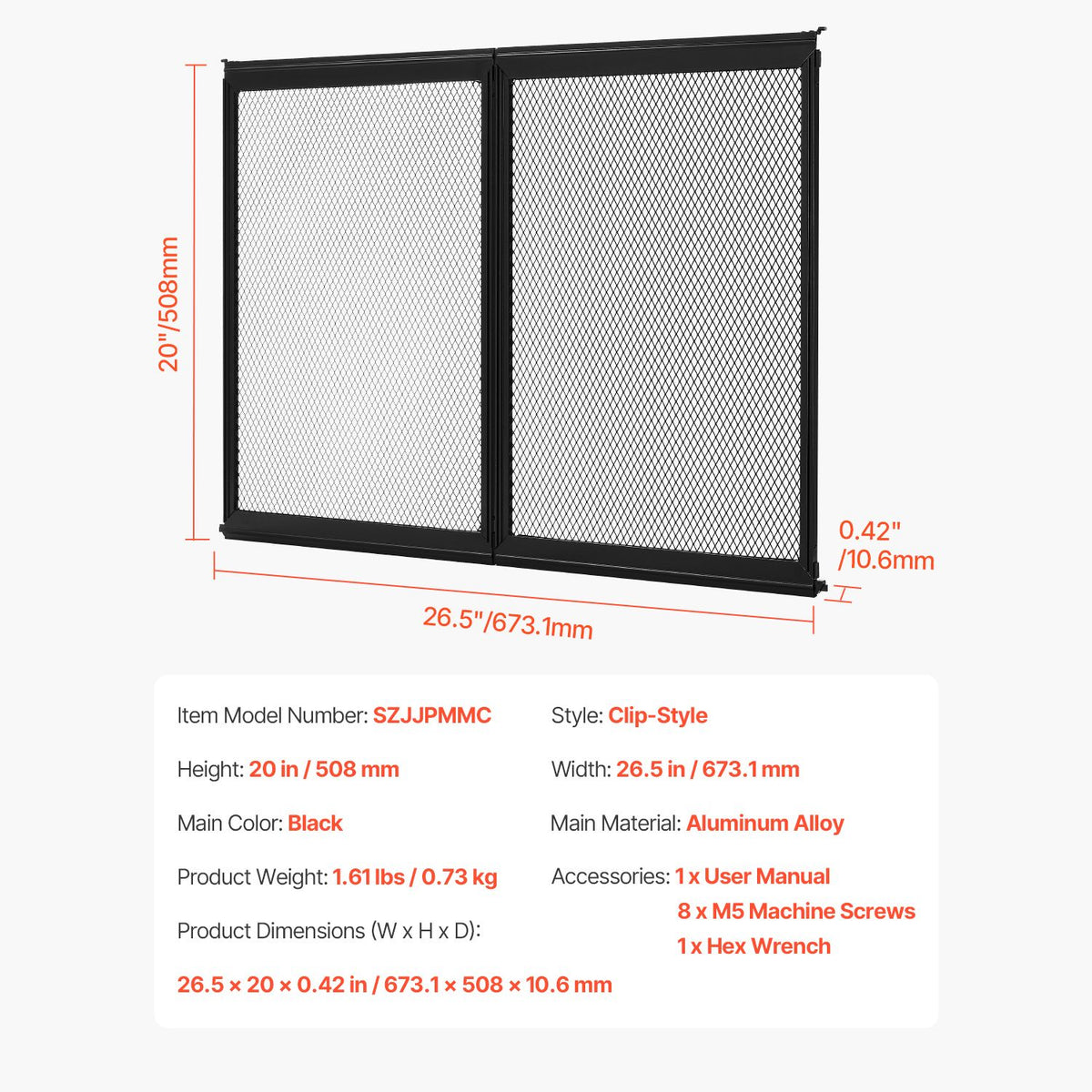 RV Screen Door Protector 26.5x20