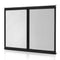 RV Screen Door Protector, 673.1 x 508 mm Door Grille, Easy to Install and Disassemble, Reinforced Breathable Protective Mesh, Aluminum Alloy Camper RV Entry Protector for Pet Protection, Black