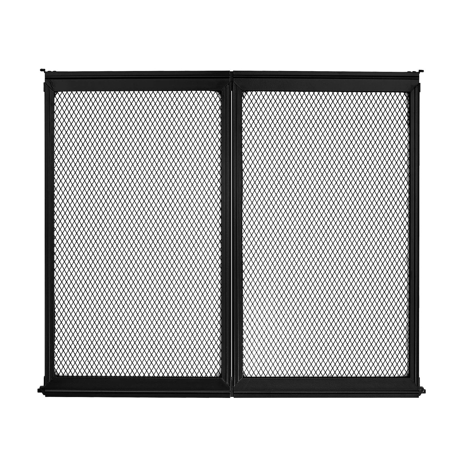 RV Screen Door Protector, 571.5 x 508 mm Door Grille, Easy to Install and Disassemble, Reinforced Breathable Protective Mesh, Aluminum Alloy Camper RV Entry Protector for Pet Protection, Black