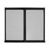 RV Screen Door Protector, 571.5 x 508 mm Door Grille, Easy to Install and Disassemble, Reinforced Breathable Protective Mesh, Aluminum Alloy Camper RV Entry Protector for Pet Protection, Black
