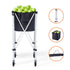 Foldable Tennis Ball Hopper Cart Holds 180 Balls Aluminum with Wheels