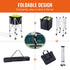 Foldable Tennis Ball Hopper Cart Holds 180 Balls Aluminum with Wheels