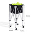 Foldable Tennis Ball Hopper Cart Holds 180 Balls Aluminum with Wheels