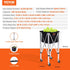 Foldable Tennis Ball Hopper, Holds 180 Tennis Balls, Lightweight Aluminum Alloy Tennis Ball Basket Cart with Wheels, Removable Bag, Carry Bag, Portable Sports Teaching Cart for Tennis Player