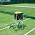 Foldable Tennis Ball Hopper, Holds 180 Tennis Balls, Lightweight Aluminum Alloy Tennis Ball Basket Cart with Wheels, Removable Bag, Carry Bag, Portable Sports Teaching Cart for Tennis Player