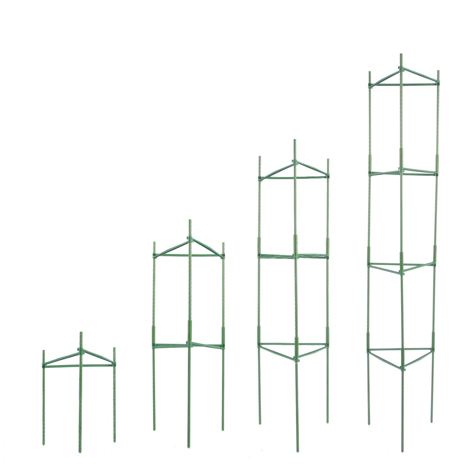 6 Packs Tomato Cages for Garden, 1230 mm Tomato Trellis Plant Stakes Support, Stackable Tall Plant Support Cage, for Raised Garden Bed, Vegetables Flowers and Climbing Plants
