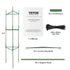 6 Packs Tomato Cages for Garden, 1230 mm Tomato Trellis Plant Stakes Support, Stackable Tall Plant Support Cage, for Raised Garden Bed, Vegetables Flowers and Climbing Plants