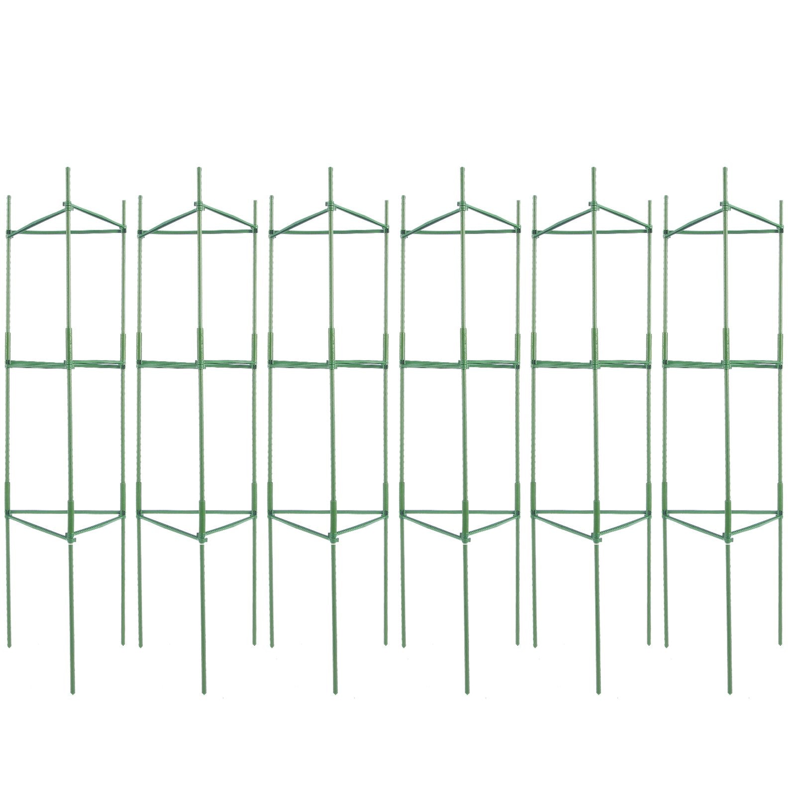 6 Packs Tomato Cages for Garden, 1230 mm Tomato Trellis Plant Stakes Support, Stackable Tall Plant Support Cage, for Raised Garden Bed, Vegetables Flowers and Climbing Plants