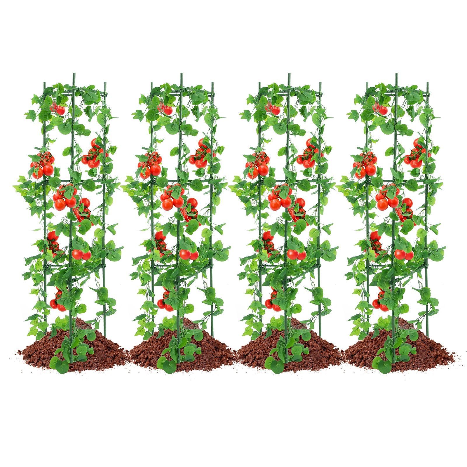 4 Packs Tomato Cages for Garden 1620 mm Tomato Plant Stakes Support Cage