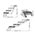 Dog Stair for Cars 4-step Folding Dog Steps Aluminum Loads up to 150 lbs, Foldable 24-25.4 in Adjustable Height