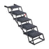 Dog Stairs for Car, 5 Steps Extra Wide Foldable Dog Ramp for Large Dogs with Non-Slip Rug Surface, Portable Lightweight Pet Ladder for Car, SUV, Truck, High Beds, Sofas, Support up to 91 kg