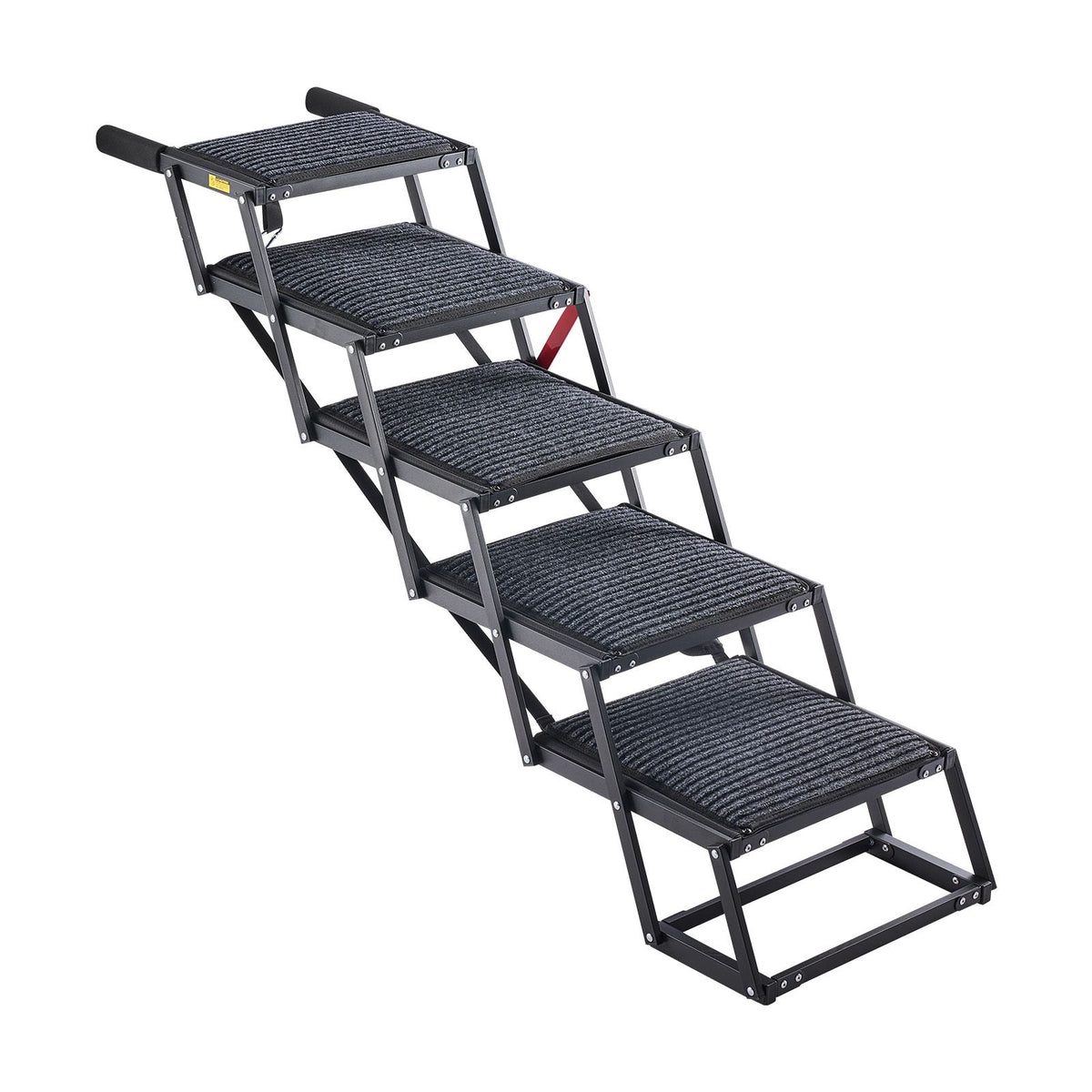 5-Step Foldable Dog Stairs for Car SUV Truck 91kg Large Pet Ramp