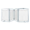 VEVOR Free Standing Dog Gate, 32" H x 96.5" W Freestanding Pet Gate, 4 Panels Foldable Dog Gate for Wide and Narrow Passageways, Expandable Dog Barrier with Silent Foot Support for Indoor, White