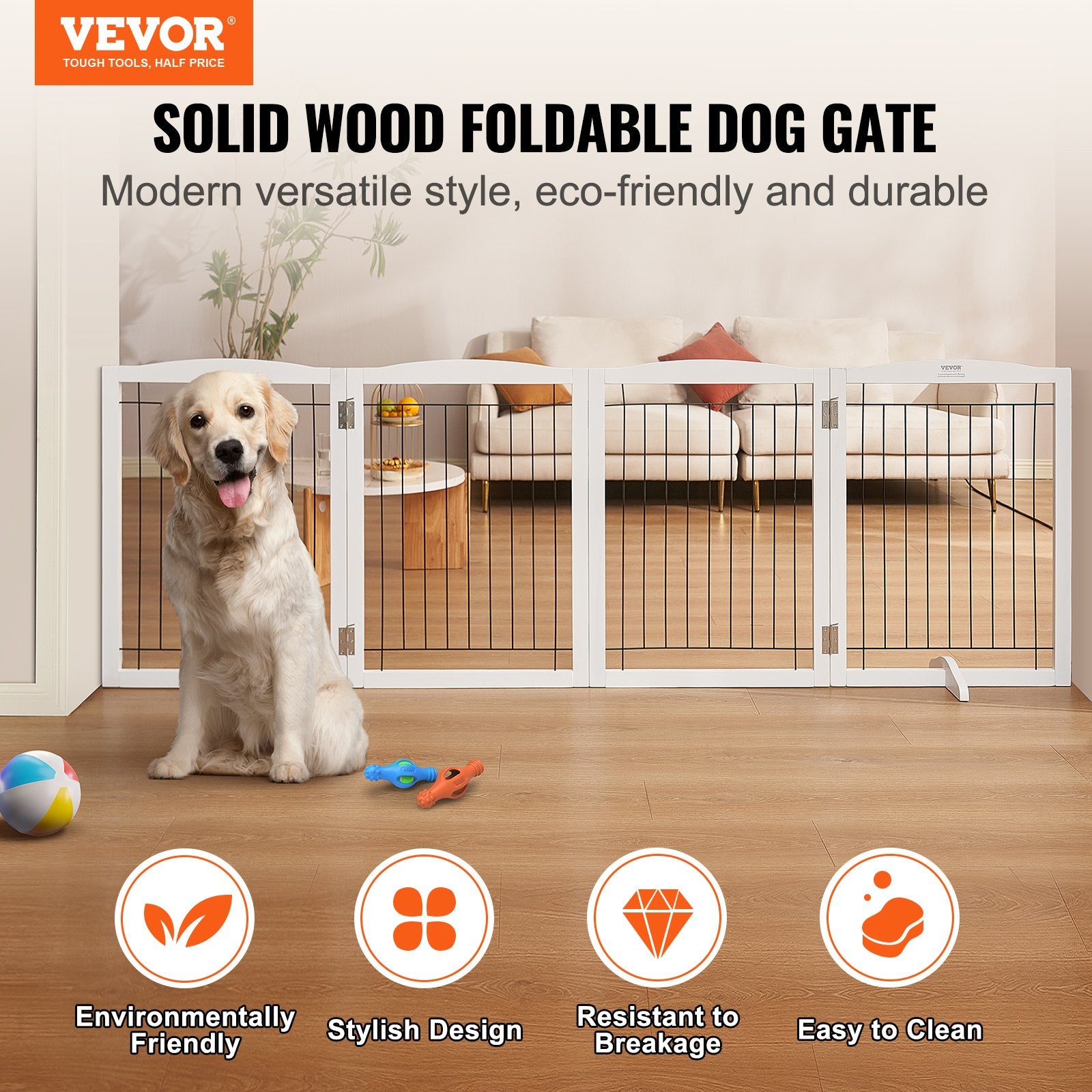 VEVOR Free Standing Dog Gate, 32