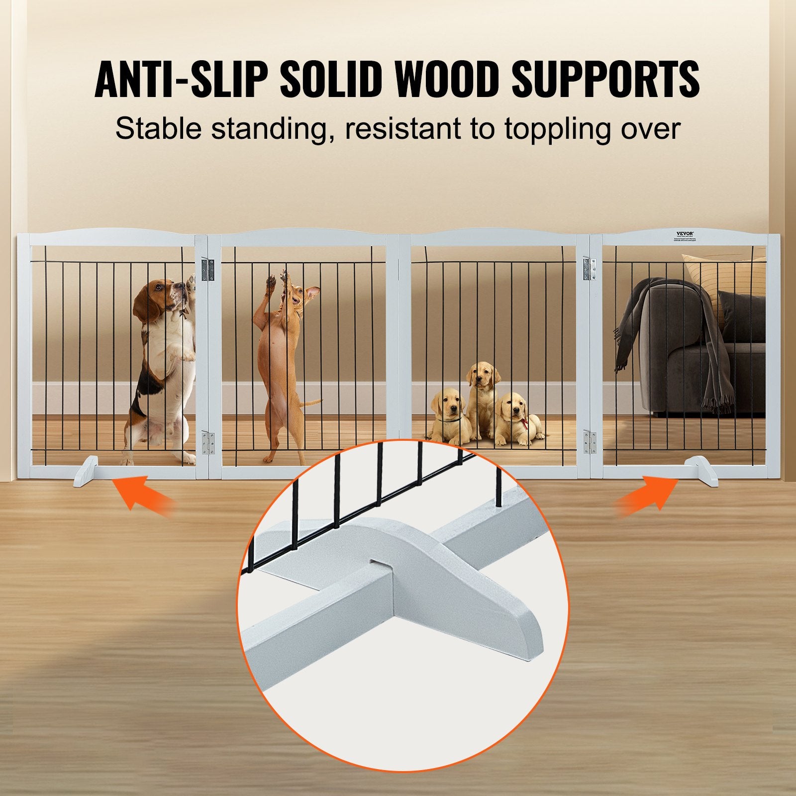 VEVOR Free Standing Dog Gate, 32