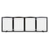Free Standing Dog Gate 32x96.5 inch Freestanding Pet Gate Foldable Brown