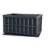 65L Collapsible Storage Bins with Lids 3 Pack Folding Stackable Crates