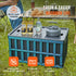 65L Collapsible Storage Bins with Lids 3 Pack Folding Stackable Crates