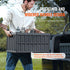 65L Collapsible Storage Bins with Lids 3 Pack Folding Stackable Crates