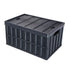65L Collapsible Storage Bins with Lids 3 Pack Folding Stackable Crates