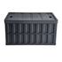 65L Collapsible Storage Bins with Lids 3 Pack Folding Stackable Crates