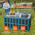 Collapsible Storage Bins with Lids, 65L 3 Packs, Folding Plastic Stackable Utility Crates with Handles, Large Heavy Duty Containers for Clothes, Toys, Books, Snack, Shoes, and Grocery Organizing