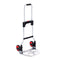Folding Hand Truck, 80 kg Load Capacity, Aluminum Portable Cart, Convertible Hand Truck and Dolly with Telescoping Handle and Rubber Wheels, Ultra Lightweight Super Strong for Moving Warehouse