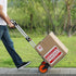 Folding Hand Truck, 140 kg Load Capacity, Aluminum Portable Cart, Convertible Hand Truck and Dolly with Telescoping Handle and PP+TPR Wheels, Ultra Lightweight Super Strong for Moving Warehouse