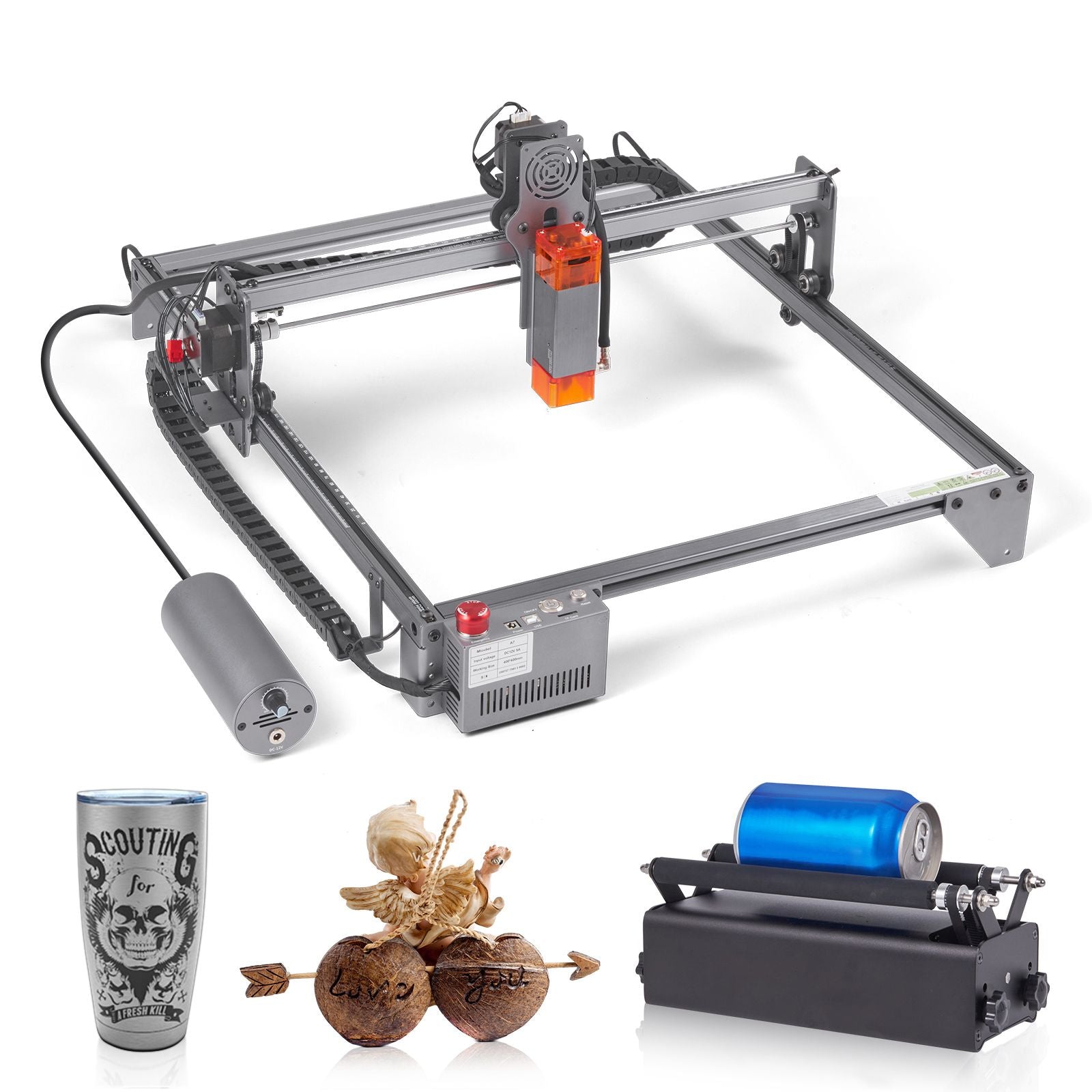 Laser Engraver, 10W Output Laser Engraving Machine, 15.7