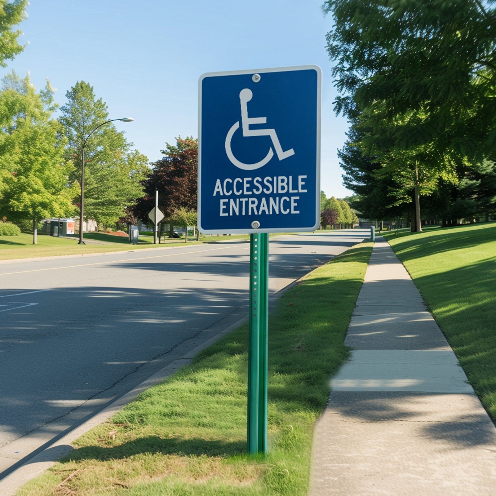 6FT U-Channel Sign Post, 4Pack Green Heavy Duty Steel Fixed Fence Post, Steel Fence U-Channel Sign for Garden, Courtyard, Farm or Traffic Intersection