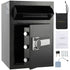 2.5 Cub Depository Safe, Deposit Safe with Drop Slot, Electronic Code Lock and 2 Emergency Keys, 20.27'' x 13.97'' x 13.97'' Business Drop Slot Safe for Cash, Mail in Home, Hotel, Office