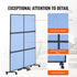 Acoustic Room Divider Partition Panel Privacy Screen 2 Pack Indigo Blue